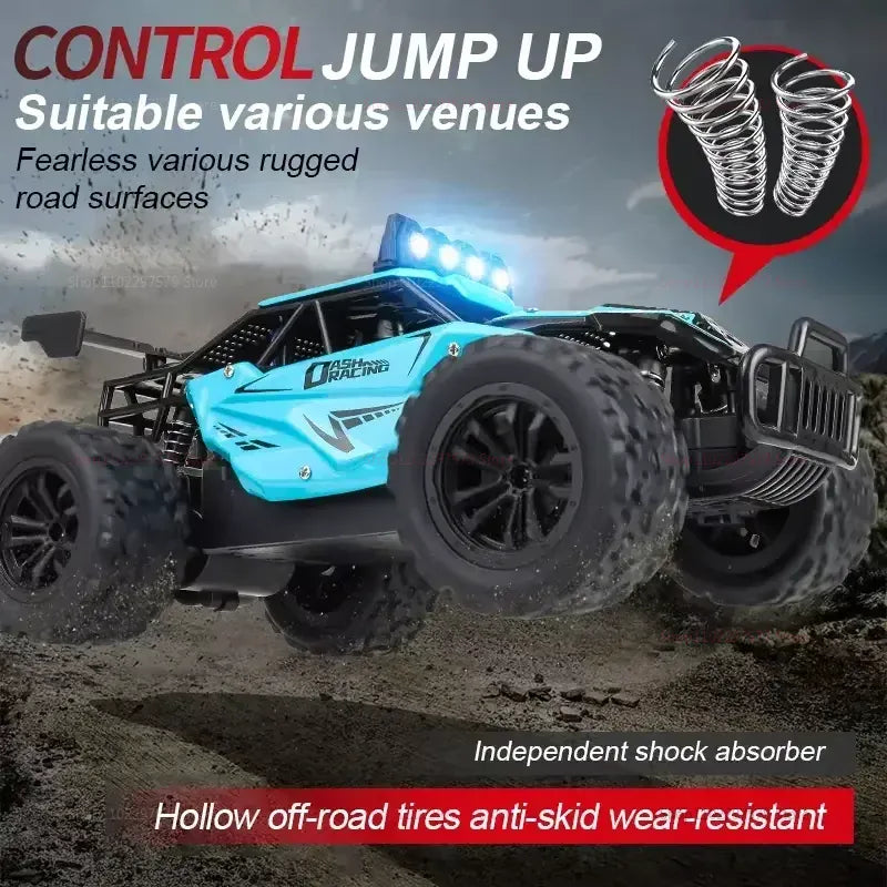 RC Alloy Car 1:16 Scale 2WD Off-Road Remote Control Car with LED Lights And 20KM/H High Speed For Kids Boys Girls Gifts Toys RC Alloy Car 1:16 Scale 2WD Off-Road Remote Control Car with LED Lights And 20KM/H High Speed For Kids Boys Girls Gifts Toys