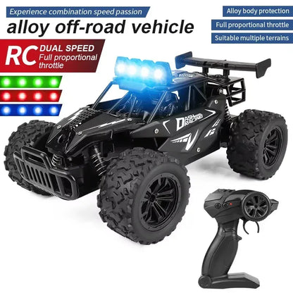 RC Alloy Car 1:16 Scale 2WD Off-Road Remote Control Car with LED Lights And 20KM/H High Speed For Kids Boys Girls Gifts Toys RC Alloy Car 1:16 Scale 2WD Off-Road Remote Control Car with LED Lights And 20KM/H High Speed For Kids Boys Girls Gifts Toys