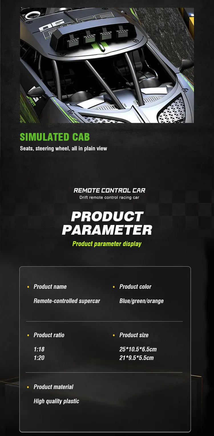 Rc Car 4Ch High-Speed Remote Control Drift Racing Car Electric Sportscar Toy Vehicle Model Toys for Boys Kids Birthday Gift Rc Car 4Ch High-Speed Remote Control Drift Racing Car Electric Sportscar Toy Vehicle Model Toys for Boys Kids Birthday Gift