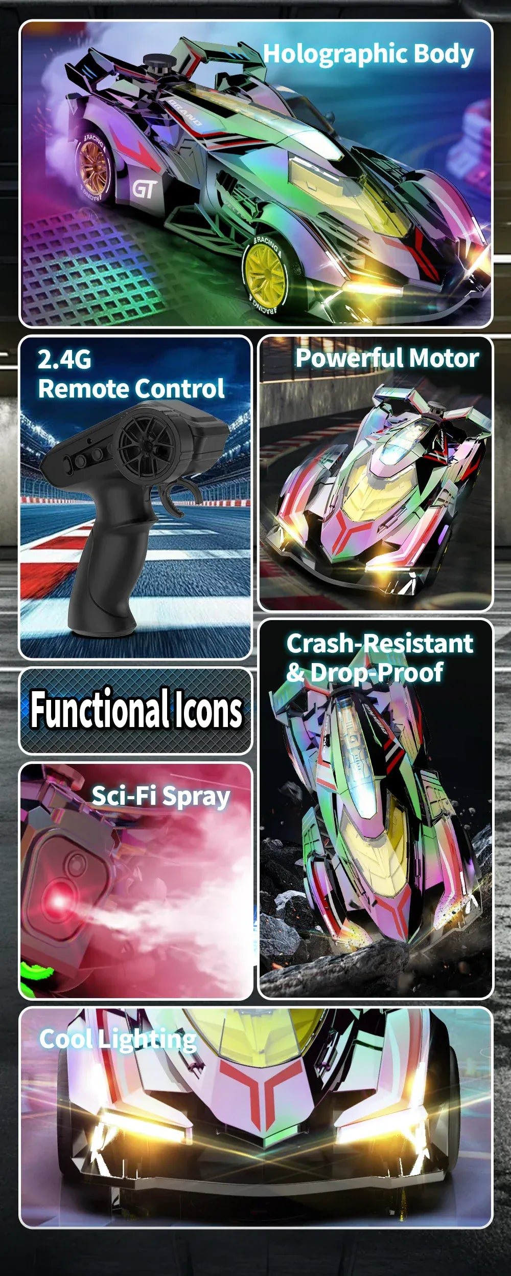 Rc Car 4Ch High-Speed Remote Control Drift Racing Car Electric Sportscar Toy Vehicle Model Toys for Boys Kids Birthday Gift Rc Car 4Ch High-Speed Remote Control Drift Racing Car Electric Sportscar Toy Vehicle Model Toys for Boys Kids Birthday Gift