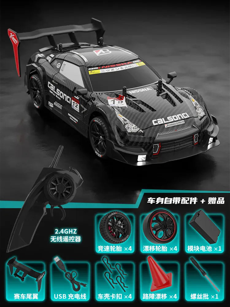 RC Car GTR 2.4G Drift Racing Car 4WD Off-Road Radio Remote Control Vehicle Electronic Hobby Toys For Kids RC Car GTR 2.4G Drift Racing Car 4WD Off-Road Radio Remote Control Vehicle Electronic Hobby Toys For Kids