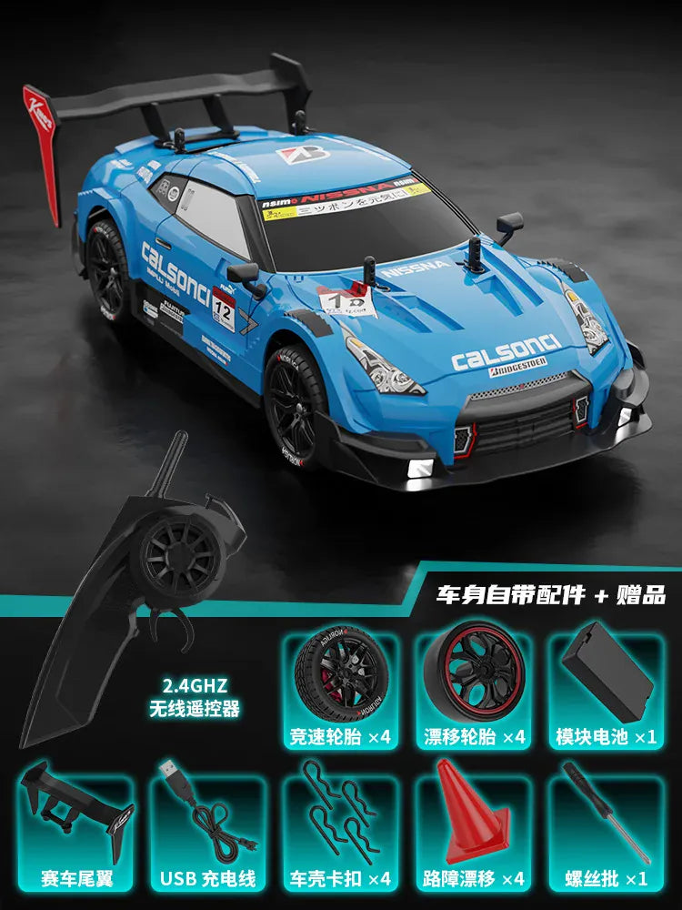 RC Car GTR 2.4G Drift Racing Car 4WD Off-Road Radio Remote Control Vehicle Electronic Hobby Toys For Kids RC Car GTR 2.4G Drift Racing Car 4WD Off-Road Radio Remote Control Vehicle Electronic Hobby Toys For Kids