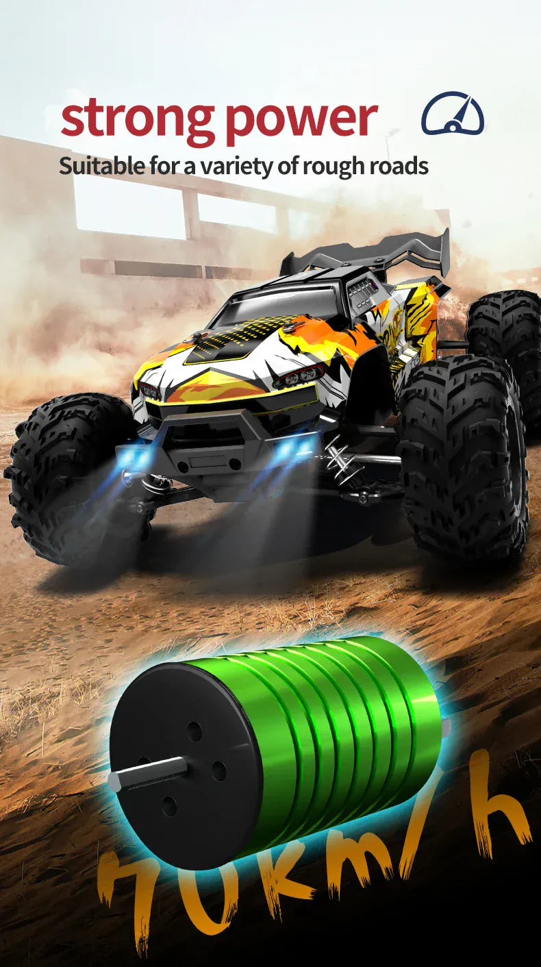 Rc Car Off Road 4x4 High Speed 70KM/H Remote Control Car with LED Headlight Brushless 4WD 1/16 Monster Truck Toys for Boys Gift Rc Car Off Road 4x4 High Speed 70KM/H Remote Control Car with LED Headlight Brushless 4WD 1/16 Monster Truck Toys for Boys Gift