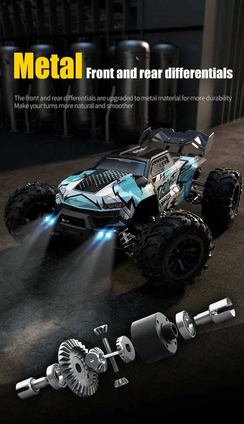 Rc Car Off Road 4x4 High Speed 70KM/H Remote Control Car with LED Headlight Brushless 4WD 1/16 Monster Truck Toys for Boys Gift Rc Car Off Road 4x4 High Speed 70KM/H Remote Control Car with LED Headlight Brushless 4WD 1/16 Monster Truck Toys for Boys Gift