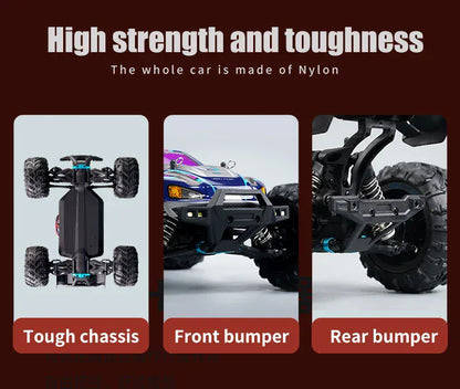 Rc Car Off Road 4x4 High Speed 70KM/H Remote Control Car with LED Headlight Brushless 4WD 1/16 Monster Truck Toys for Boys Gift Rc Car Off Road 4x4 High Speed 70KM/H Remote Control Car with LED Headlight Brushless 4WD 1/16 Monster Truck Toys for Boys Gift