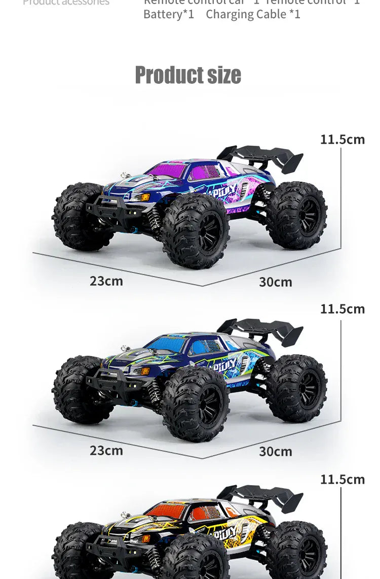 Rc Car Off Road 4x4 High Speed 70KM/H Remote Control Car with LED Headlight Brushless 4WD 1/16 Monster Truck Toys for Boys Gift Rc Car Off Road 4x4 High Speed 70KM/H Remote Control Car with LED Headlight Brushless 4WD 1/16 Monster Truck Toys for Boys Gift