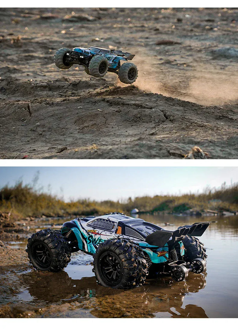 Rc Car Off Road 4x4 High Speed 70KM/H Remote Control Car with LED Headlight Brushless 4WD 1/16 Monster Truck Toys for Boys Gift Rc Car Off Road 4x4 High Speed 70KM/H Remote Control Car with LED Headlight Brushless 4WD 1/16 Monster Truck Toys for Boys Gift