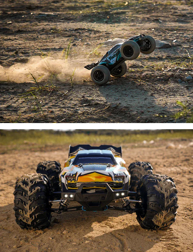 Rc Car Off Road 4x4 High Speed 70KM/H Remote Control Car with LED Headlight Brushless 4WD 1/16 Monster Truck Toys for Boys Gift Rc Car Off Road 4x4 High Speed 70KM/H Remote Control Car with LED Headlight Brushless 4WD 1/16 Monster Truck Toys for Boys Gift