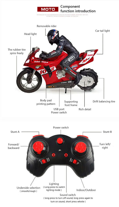 RC Motorcycles 1:6 1:10 Electric Motor RC Cars High Speed 4CH Remote Control Racing Motorcycle Drift Car Kids Xmas Festival Gift RC Motorcycles 1:6 1:10 Electric Motor RC Cars High Speed 4CH Remote Control Racing Motorcycle Drift Car Kids Xmas Festival Gift