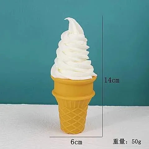 Realistic Ice Cream Cone Decor - Faux Food Display Prop Realistic Ice Cream Cone Decor - Faux Food Display Prop for Home & Business