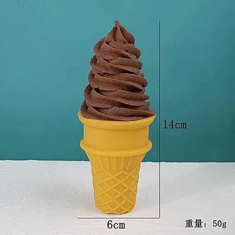 Realistic Ice Cream Cone Decor - Faux Food Display Prop Realistic Ice Cream Cone Decor - Faux Food Display Prop for Home & Business