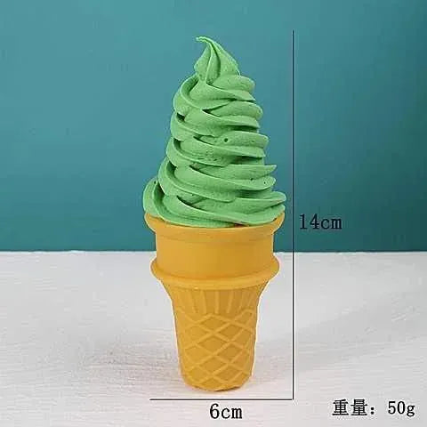 Realistic Ice Cream Cone Decor - Faux Food Display Prop Realistic Ice Cream Cone Decor - Faux Food Display Prop for Home & Business