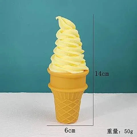 Realistic Ice Cream Cone Decor - Faux Food Display Prop Realistic Ice Cream Cone Decor - Faux Food Display Prop for Home & Business