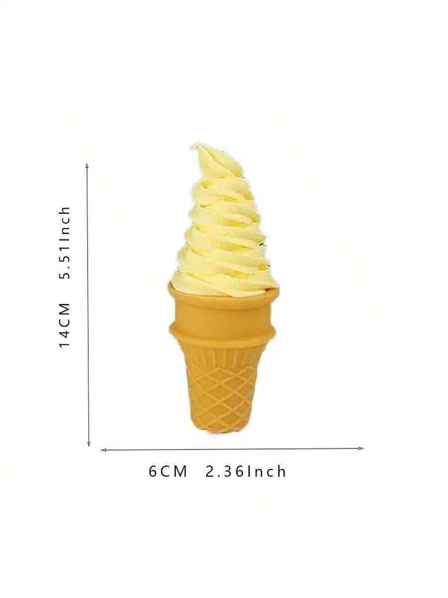 Realistic Ice Cream Cone Decor - Faux Food Display Prop Realistic Ice Cream Cone Decor - Faux Food Display Prop for Home & Business