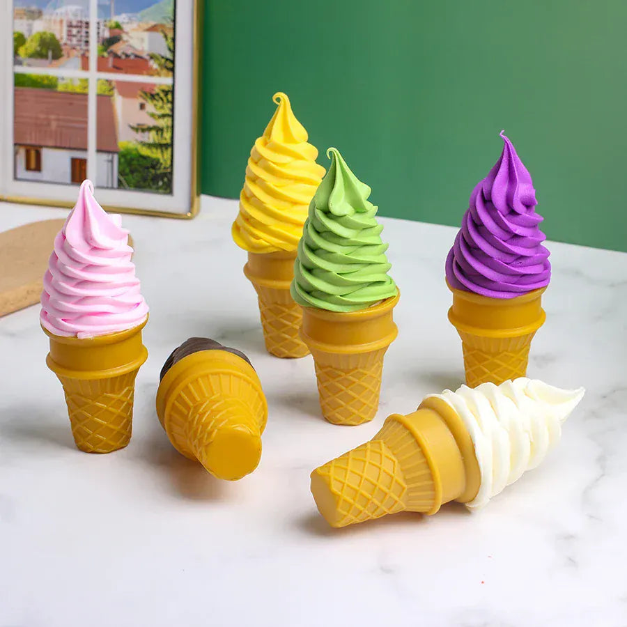 Realistic Ice Cream Cone Decor - Faux Food Display Prop Realistic Ice Cream Cone Decor - Faux Food Display Prop for Home & Business