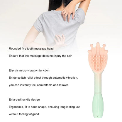 Rechargeable Electric Back Scratcher | Wahooly Rechargeable Electric Back Scratcher with Telescopic Reach