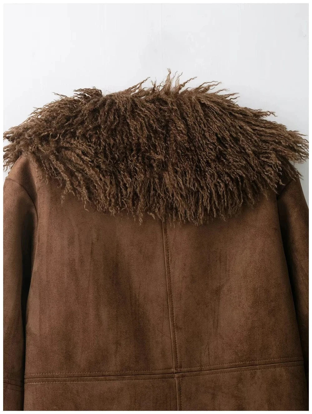 RECJI Womens Jacket Coat Faux Fur Effect Long Sleeve Fur Collar Short Jacket Fashionable And Versatile Winter Essential Item RECJI Womens Jacket Coat Faux Fur Effect Long Sleeve Fur Collar Short Jacket Fashionable And Versatile Winter Essential Item