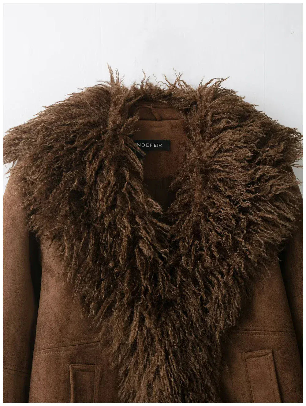 RECJI Womens Jacket Coat Faux Fur Effect Long Sleeve Fur Collar Short Jacket Fashionable And Versatile Winter Essential Item RECJI Womens Jacket Coat Faux Fur Effect Long Sleeve Fur Collar Short Jacket Fashionable And Versatile Winter Essential Item