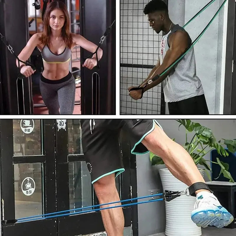 Resistance Bands With Handles for Men & Women – Home Workout | Wahooly Resistance Bands With Handles – Workout Bands for Men & Women (10–30LB)