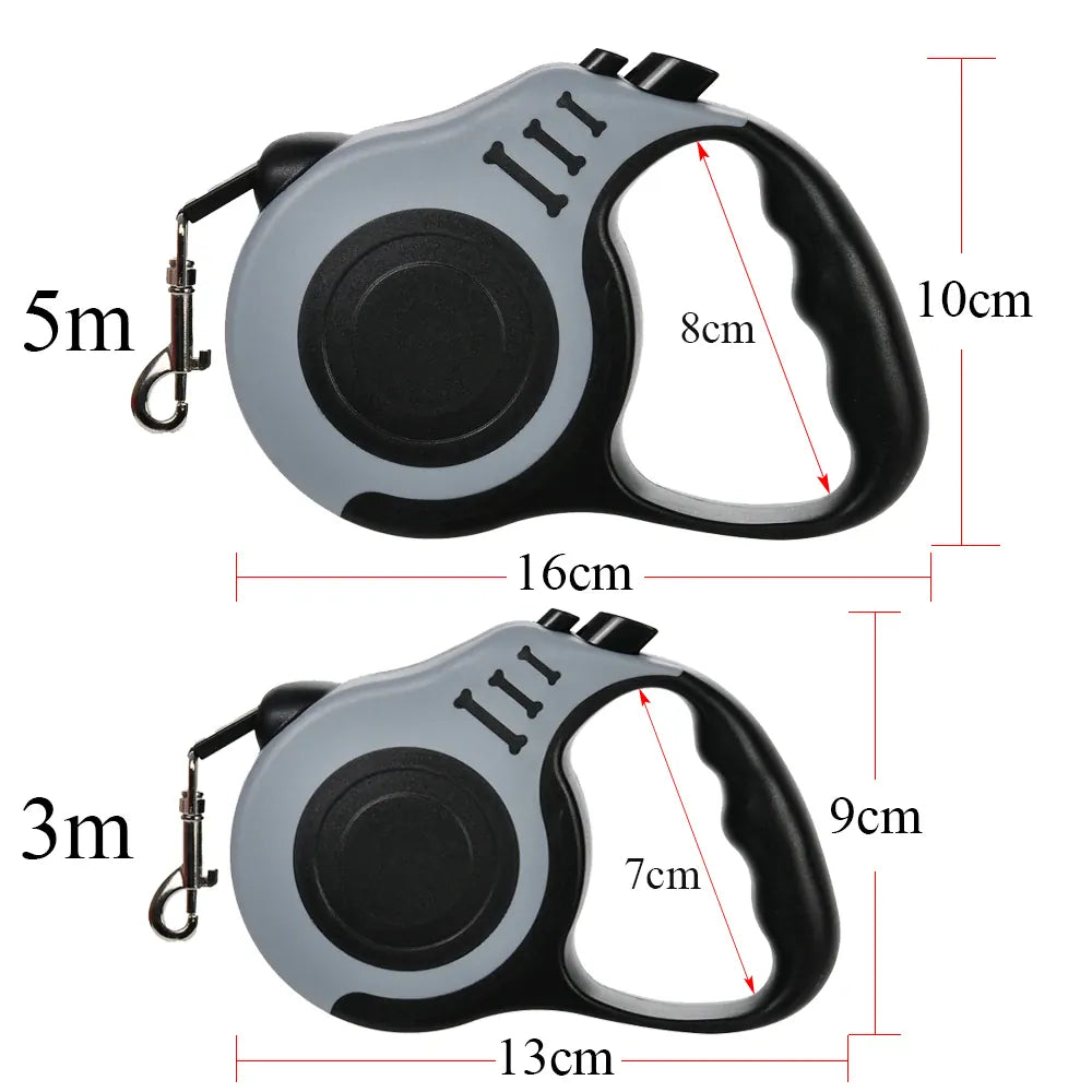 Retractable Nylon Dog Leash 3m 5m – Small & Medium Dogs | Wahooly Retractable Nylon Dog Leash – 3m & 5m | Small to Medium Dogs