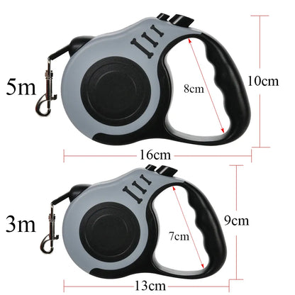 Retractable Nylon Dog Leash 3m 5m – Small & Medium Dogs | Wahooly Retractable Nylon Dog Leash – 3m & 5m | Small to Medium Dogs