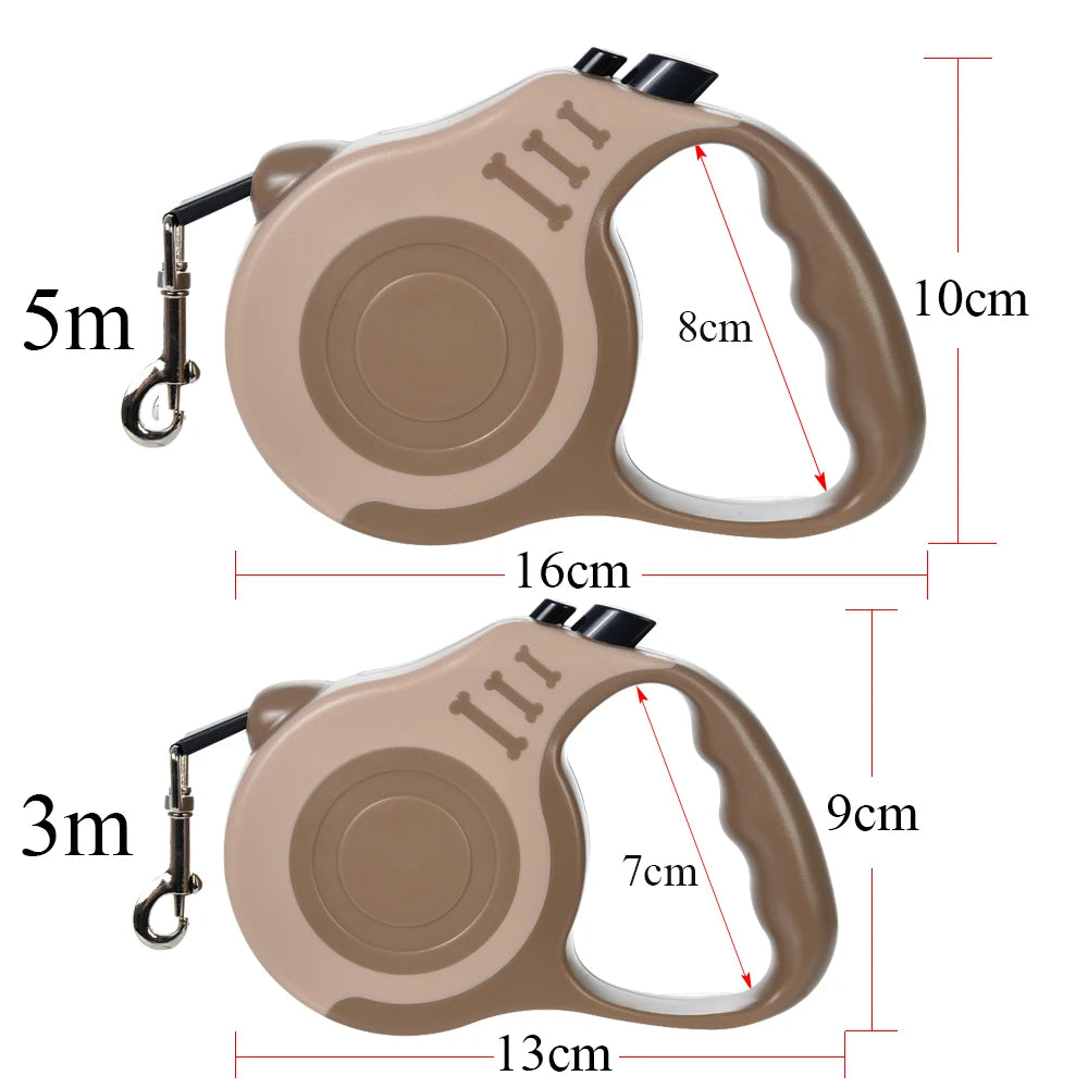Retractable Nylon Dog Leash 3m 5m – Small & Medium Dogs | Wahooly Retractable Nylon Dog Leash – 3m & 5m | Small to Medium Dogs
