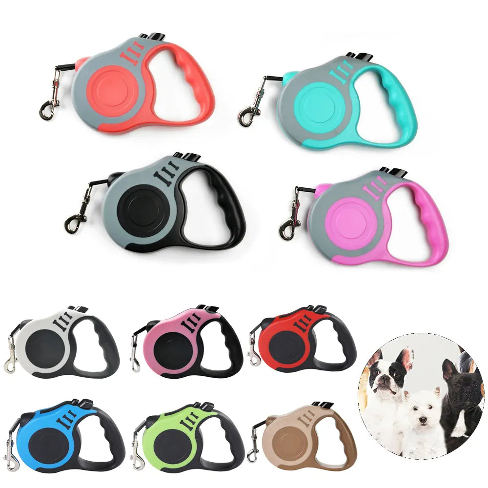 Retractable Nylon Dog Leash 3m 5m – Small & Medium Dogs | Wahooly Retractable Nylon Dog Leash – 3m & 5m | Small to Medium Dogs