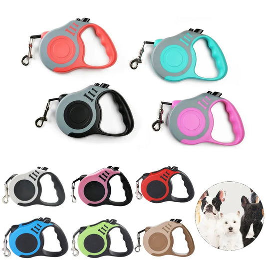 Retractable Nylon Dog Leash 3m 5m – Small & Medium Dogs | Wahooly Retractable Nylon Dog Leash – 3m & 5m | Small to Medium Dogs