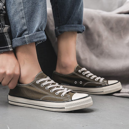 Retro 70s Canvas Sneakers | Low Top & High Top Unisex Casual Shoes – 16 Colors Retro 70s Canvas Sneakers – Low Top & High Top Unisex Casual Shoes | 16 Colors