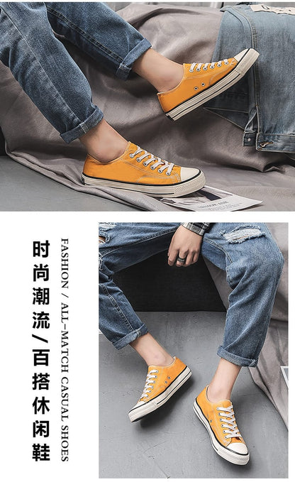Retro 70s Canvas Sneakers | Low Top & High Top Unisex Casual Shoes – 16 Colors Retro 70s Canvas Sneakers – Low Top & High Top Unisex Casual Shoes | 16 Colors