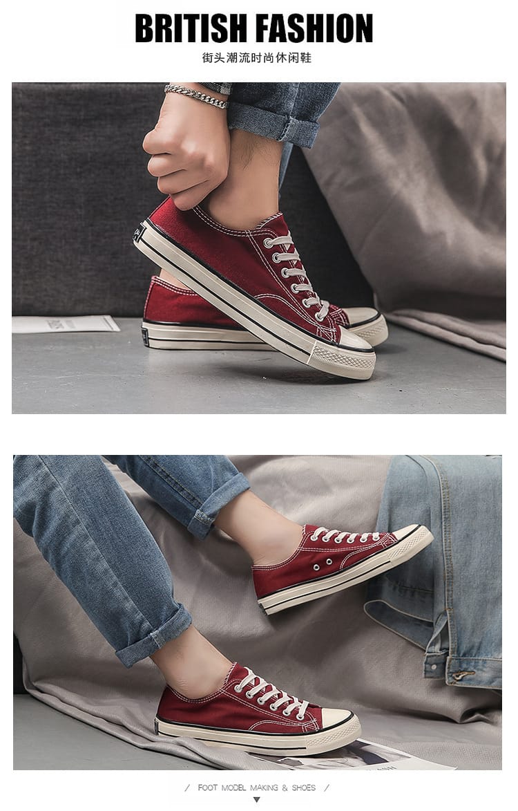 Retro 70s Canvas Sneakers | Low Top & High Top Unisex Casual Shoes – 16 Colors Retro 70s Canvas Sneakers – Low Top & High Top Unisex Casual Shoes | 16 Colors