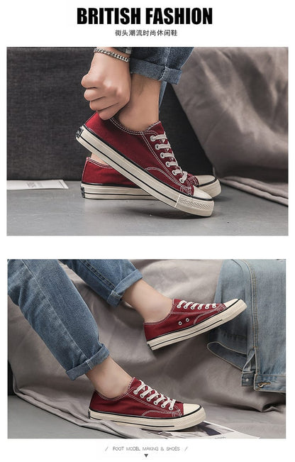 Retro 70s Canvas Sneakers | Low Top & High Top Unisex Casual Shoes – 16 Colors Retro 70s Canvas Sneakers – Low Top & High Top Unisex Casual Shoes | 16 Colors