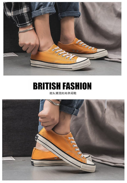 Retro 70s Canvas Sneakers | Low Top & High Top Unisex Casual Shoes – 16 Colors Retro 70s Canvas Sneakers – Low Top & High Top Unisex Casual Shoes | 16 Colors