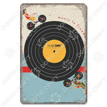 Retro Music Poster Metal Tin Signs Vinyl Record Phonograph Metal Plaque Vintage Wall Decor for Cafe Bar Pub Living Room Home Retro Music Poster Metal Tin Signs Vinyl Record Phonograph Metal Plaque Vintage Wall Decor for Cafe Bar Pub Living Room Home