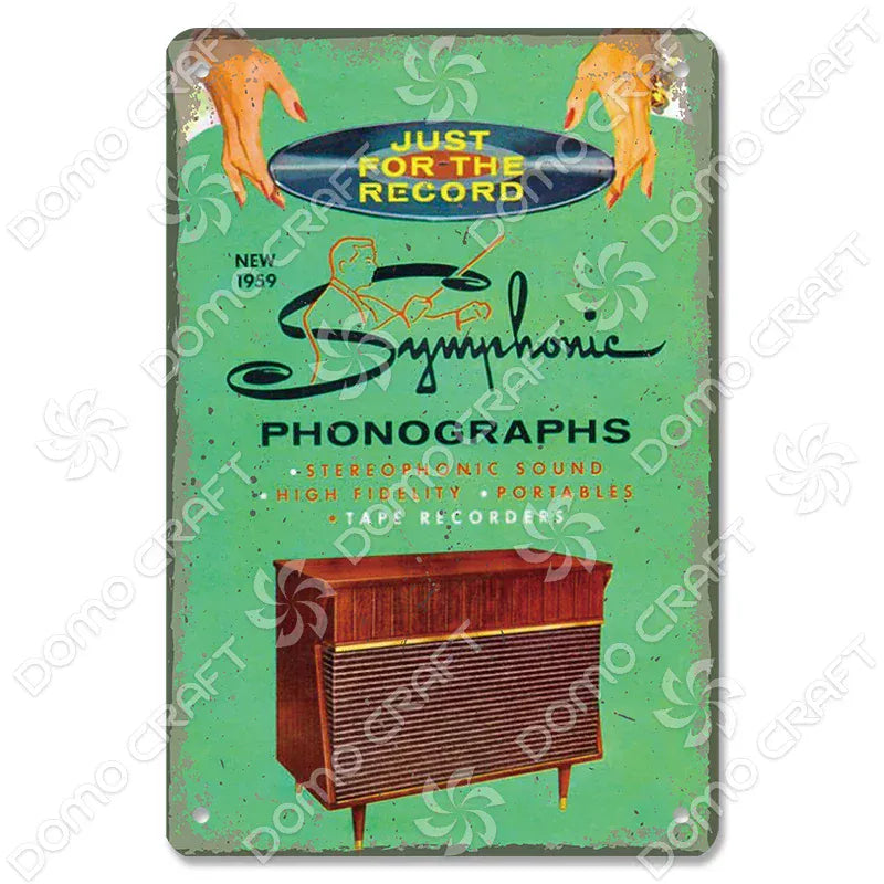 Retro Music Poster Metal Tin Signs Vinyl Record Phonograph Metal Plaque Vintage Wall Decor for Cafe Bar Pub Living Room Home Retro Music Poster Metal Tin Signs Vinyl Record Phonograph Metal Plaque Vintage Wall Decor for Cafe Bar Pub Living Room Home
