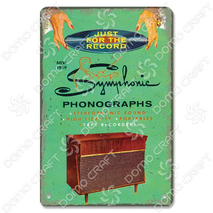 Retro Music Poster Metal Tin Signs Vinyl Record Phonograph Metal Plaque Vintage Wall Decor for Cafe Bar Pub Living Room Home Retro Music Poster Metal Tin Signs Vinyl Record Phonograph Metal Plaque Vintage Wall Decor for Cafe Bar Pub Living Room Home
