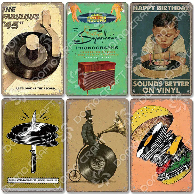 Retro Music Poster Metal Tin Signs Vinyl Record Phonograph Metal Plaque Vintage Wall Decor for Cafe Bar Pub Living Room Home Retro Music Poster Metal Tin Signs Vinyl Record Phonograph Metal Plaque Vintage Wall Decor for Cafe Bar Pub Living Room Home