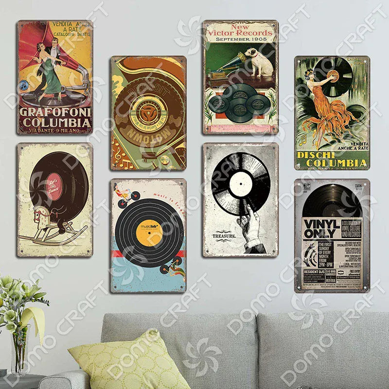 Retro Music Poster Metal Tin Signs Vinyl Record Phonograph Metal Plaque Vintage Wall Decor for Cafe Bar Pub Living Room Home Retro Music Poster Metal Tin Signs Vinyl Record Phonograph Metal Plaque Vintage Wall Decor for Cafe Bar Pub Living Room Home