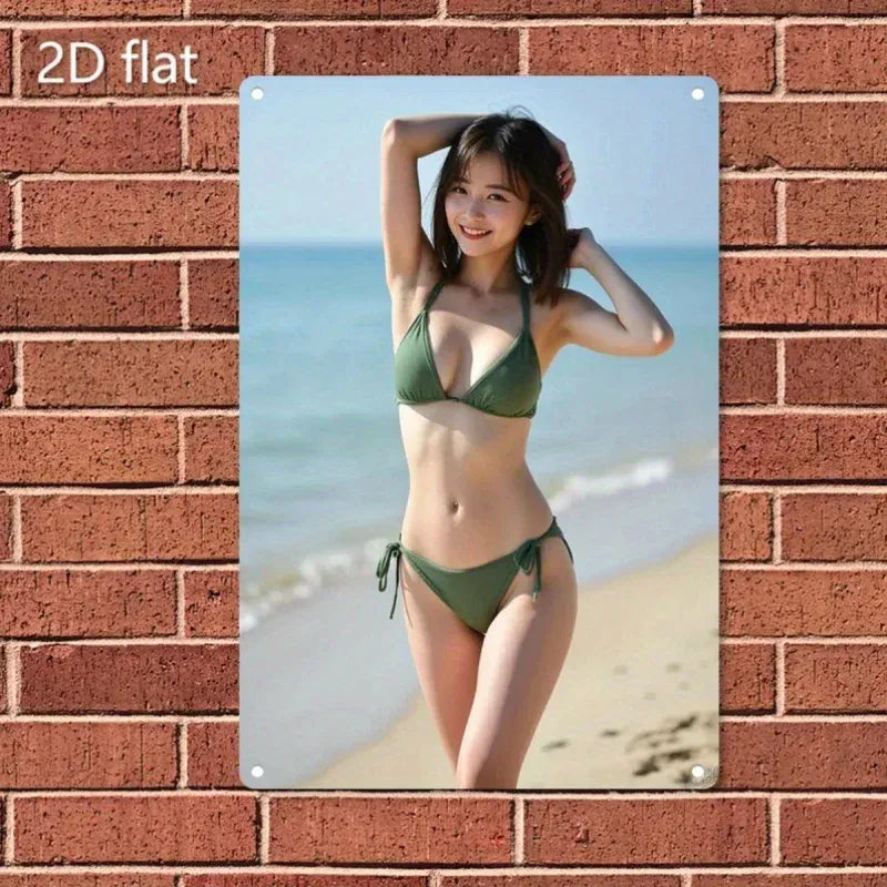 Retro Tin Poster Wall Decor，2D Flat, Metal Sign Plate - Promotional Poster with Artwork, Iron Paint, Water & Du Retro Tin Poster Wall Decor，2D Flat, Metal Sign Plate - Promotional Poster with Artwork, Iron Paint, Water & Du