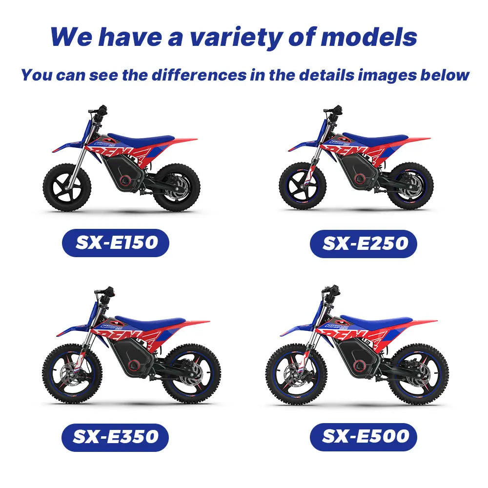RFN Warrior Kids Electric Dirt Bike | Off-Road Motorcycle Ages 3–8 — Wahooly RFN Warrior Kids Electric Dirt Bike | Off-Road Electric Motorcycle for Ages 3–8 | Multiple Models & Colors