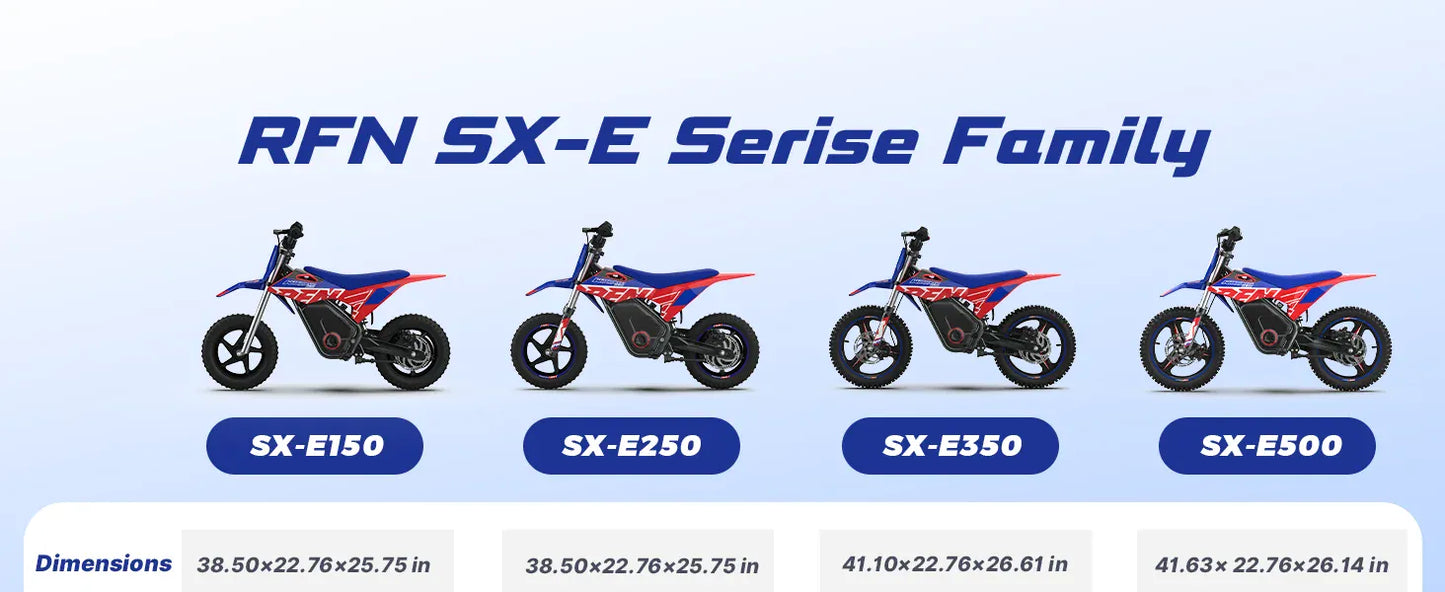 RFN Warrior Kids Electric Dirt Bike | Off-Road Motorcycle Ages 3–8 — Wahooly RFN Warrior Kids Electric Dirt Bike | Off-Road Electric Motorcycle for Ages 3–8 | Multiple Models & Colors