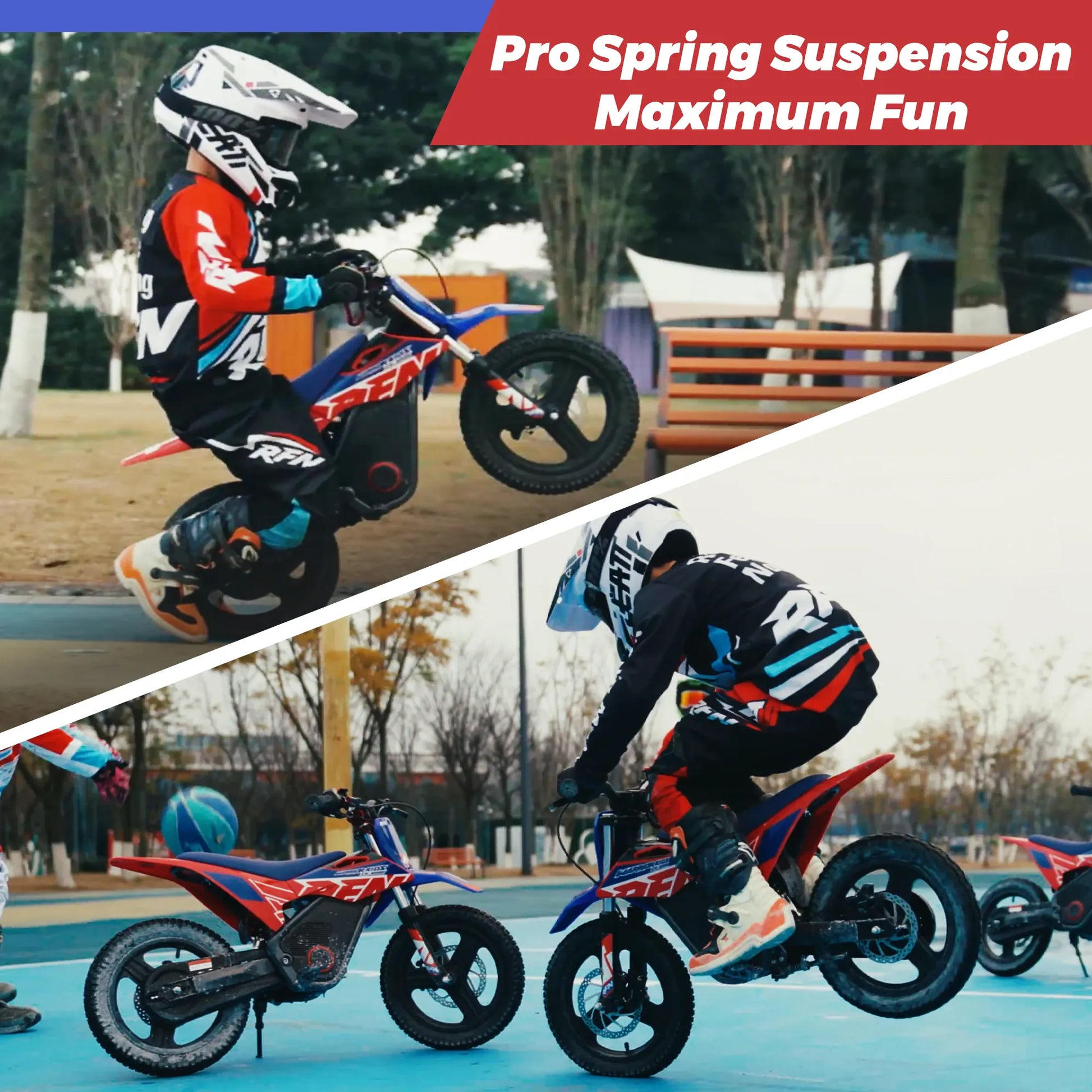 RFN Warrior Kids Electric Dirt Bike | Off-Road Motorcycle Ages 3–8 — Wahooly RFN Warrior Kids Electric Dirt Bike | Off-Road Electric Motorcycle for Ages 3–8 | Multiple Models & Colors