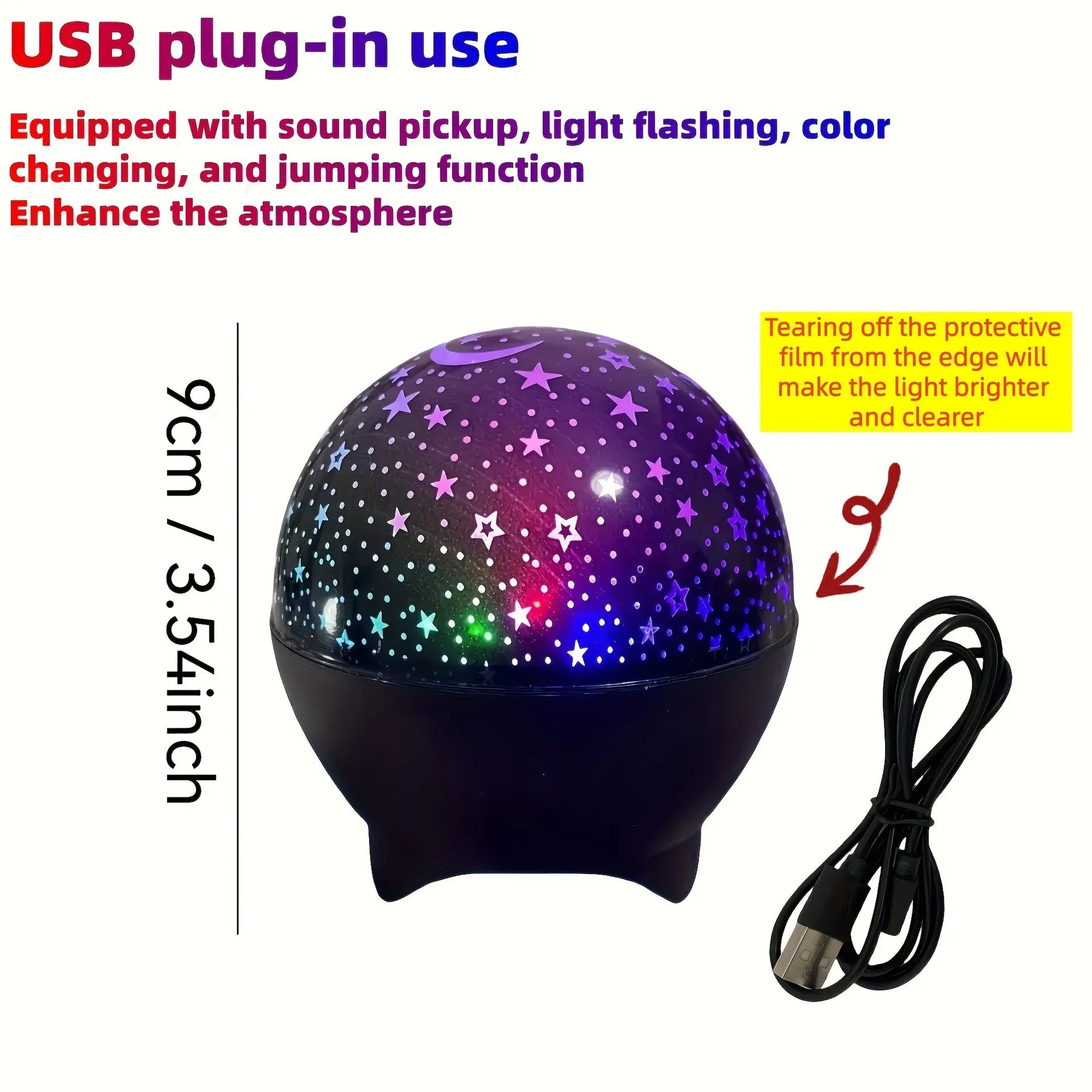 RGB Night Lights LED Projector Light Starry Moon Galaxy Projection Lamp RGB Night Lights LED Projector Light Starry Moon Galaxy Projection Lamp