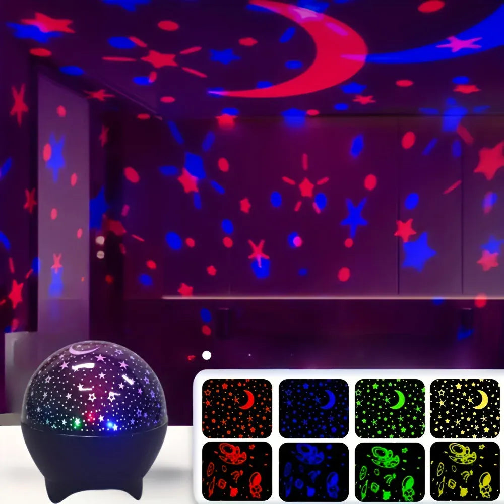 RGB Night Lights LED Projector Light Starry Moon Galaxy Projection Lamp RGB Night Lights LED Projector Light Starry Moon Galaxy Projection Lamp