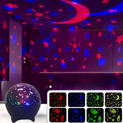 RGB Night Lights LED Projector Light Starry Moon Galaxy Projection Lamp RGB Night Lights LED Projector Light Starry Moon Galaxy Projection Lamp