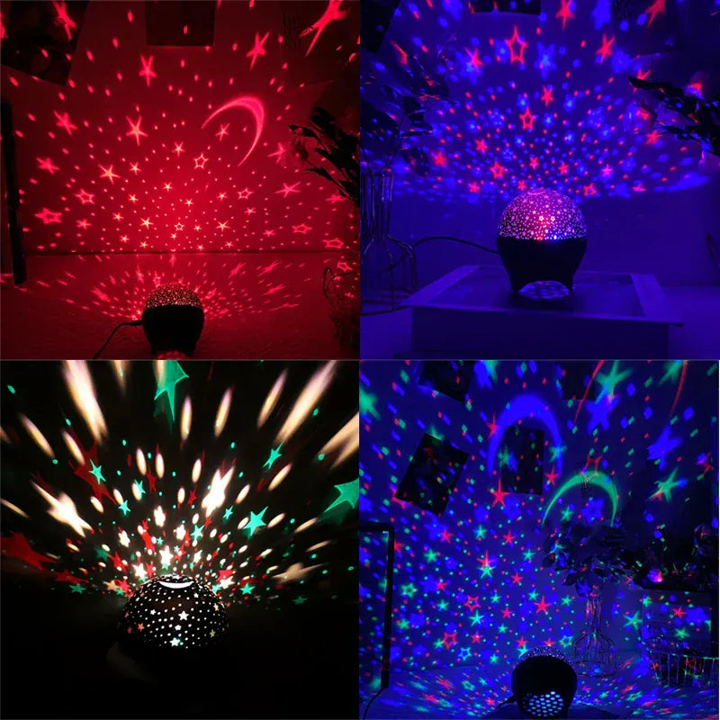 RGB Night Lights LED Projector Light Starry Moon Galaxy Projection Lamp RGB Night Lights LED Projector Light Starry Moon Galaxy Projection Lamp