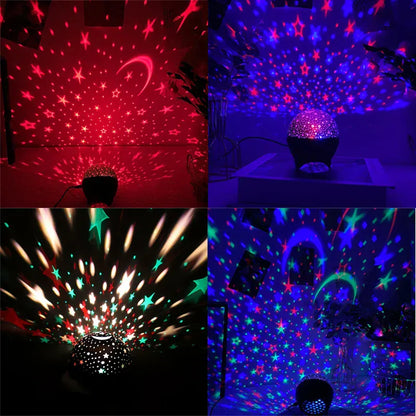 RGB Night Lights LED Projector Light Starry Moon Galaxy Projection Lamp RGB Night Lights LED Projector Light Starry Moon Galaxy Projection Lamp