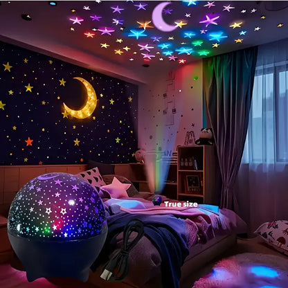 RGB Night Lights LED Projector Light Starry Moon Galaxy Projection Lamp RGB Night Lights LED Projector Light Starry Moon Galaxy Projection Lamp