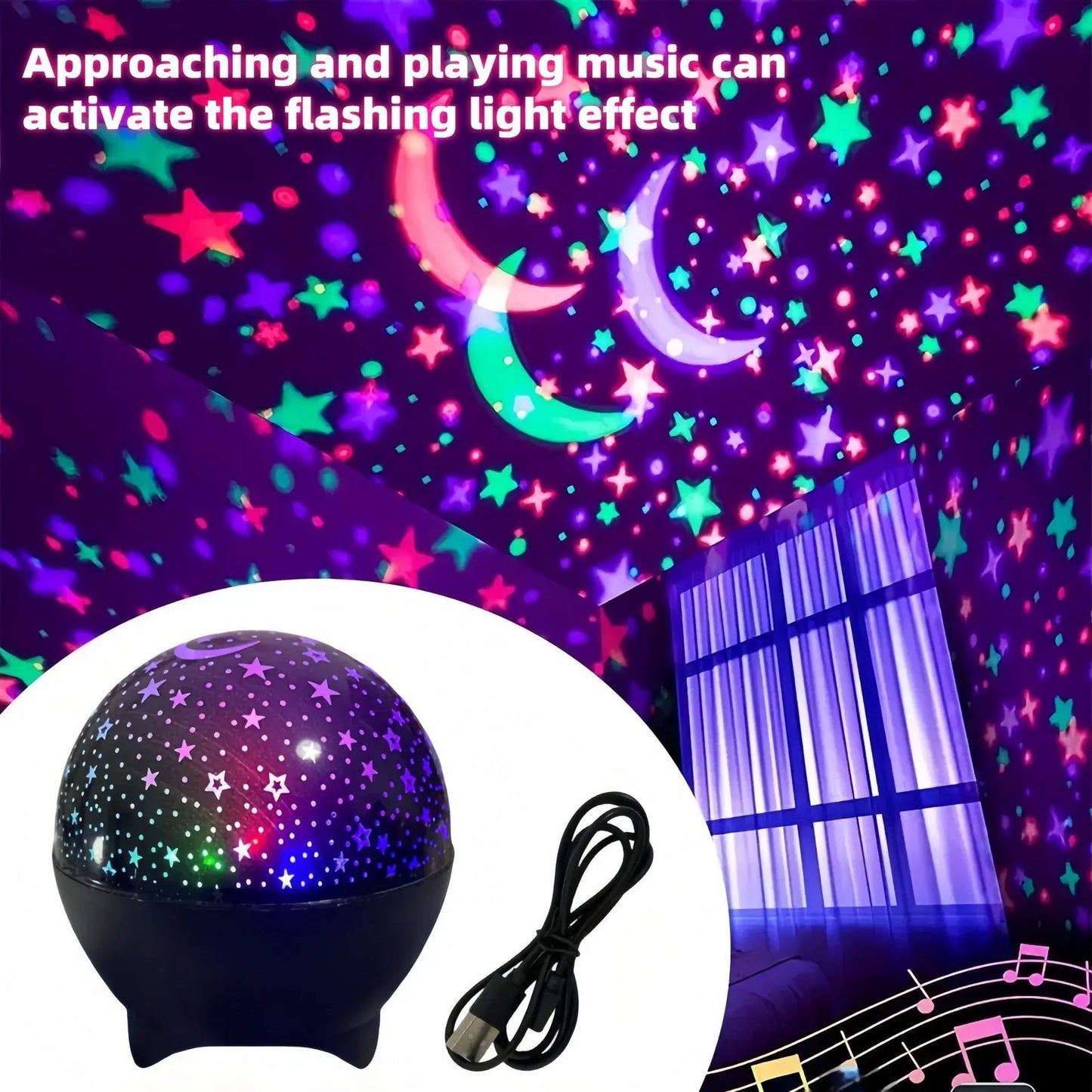 RGB Night Lights LED Projector Light Starry Moon Galaxy Projection Lamp RGB Night Lights LED Projector Light Starry Moon Galaxy Projection Lamp