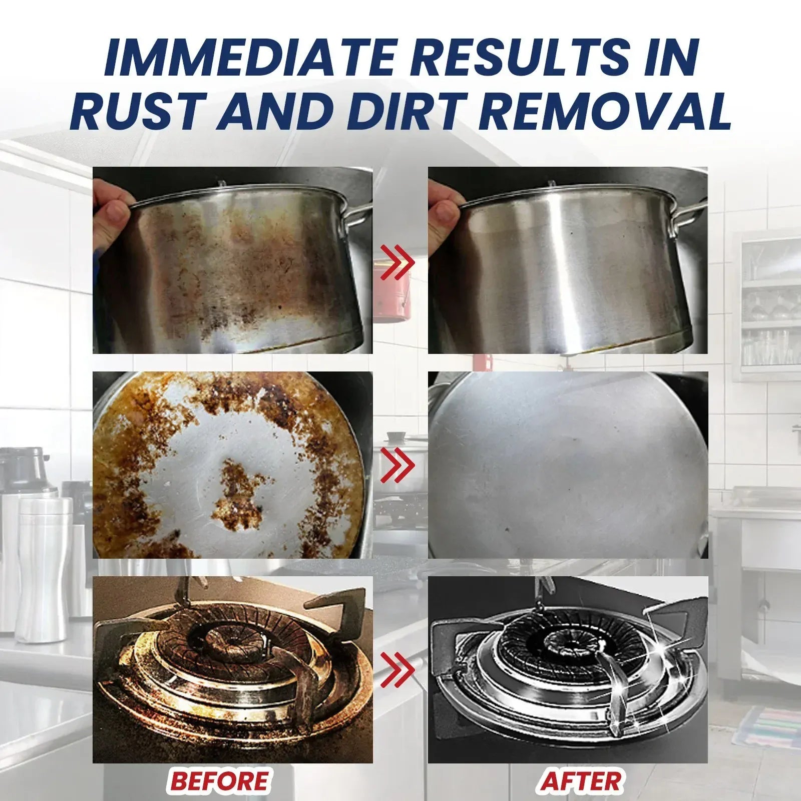 Rust Remover For Kitchen Home Stainless Steel Scratch Remover For Oven Sink Fridge Cookware Cleans Grease Scuffs Restores Shine Rust Remover For Kitchen Home Stainless Steel Scratch Remover For Oven Sink Fridge Cookware Cleans Grease Scuffs Restores Shine